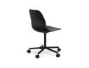 Chaise de bureau moderne MAGELLAN noire sur roulettes