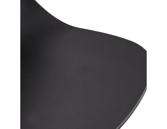Chaise de bureau moderne MAGELLAN noire sur roulettes