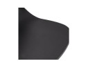 Chaise de bureau moderne MAGELLAN noire sur roulettes
