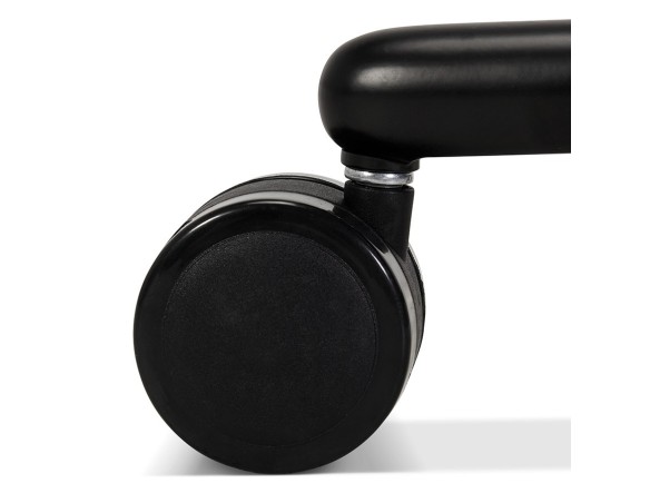 Chaise de bureau moderne MAGELLAN noire sur roulettes