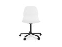Chaise de bureau moderne MAGELLAN blanche sur roulettes