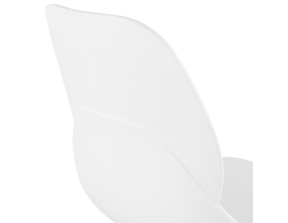 Chaise de bureau moderne MAGELLAN blanche sur roulettes