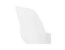 Chaise de bureau moderne MAGELLAN blanche sur roulettes