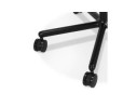Chaise de bureau moderne MAGELLAN blanche sur roulettes