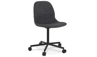 OC00820DGBL 5404028341896 Chaise de bureau POLARIS gris foncé sur roulettes