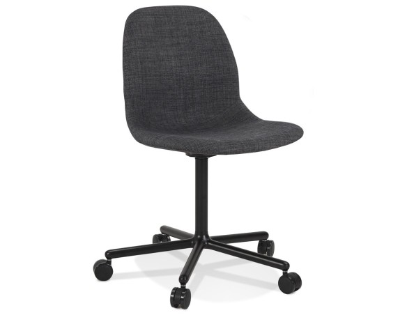 OC00820DGBL 5404028341896 Chaise de bureau POLARIS gris foncé sur roulettes