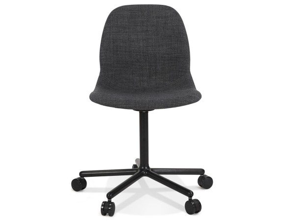 Chaise de bureau POLARIS gris foncé sur roulettes