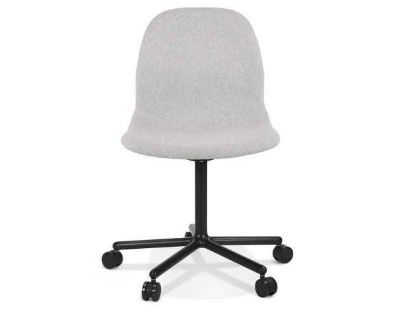 Chaise de bureau POLARIS gris clair sur roulettes