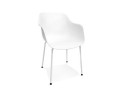 AC04300WH 5404028348369 Chaise intérieur / extérieur BACHO blanche avec accoudoirs