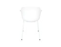 Chaise intérieur / extérieur BACHO blanche avec accoudoirs
