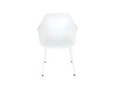 Chaise intérieur / extérieur BACHO blanche avec accoudoirs