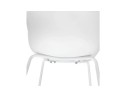 Chaise intérieur / extérieur BACHO blanche avec accoudoirs