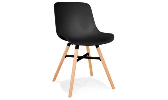 CH05160BL 5404028353059 Chaise design GLADYS noire