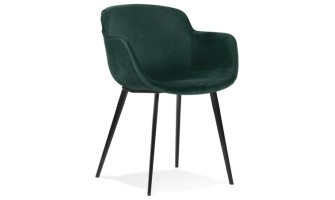 AC03370GEBL 5404028300947 Chaise avec accoudoirs ARMADA en velours vert