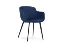 AC03400BUBL 5404028301005 Chaise avec accoudoirs ARMADA en velours bleu