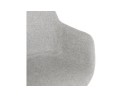Chaise avec accoudoirs RIGA en tissu gris clair