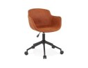 AC03880BRBL 5404028317877 Chaise de bureau FOSTER en microfibre brune sur roulettes