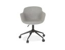 Chaise de bureau CENTURION en tissu gris sur roulettes