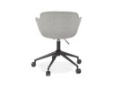 Chaise de bureau CENTURION en tissu gris sur roulettes
