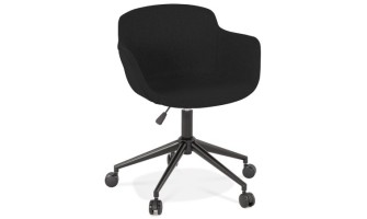 AC03900BLBL 5404028317914 Chaise de bureau CENTURION en tissu noir sur roulettes