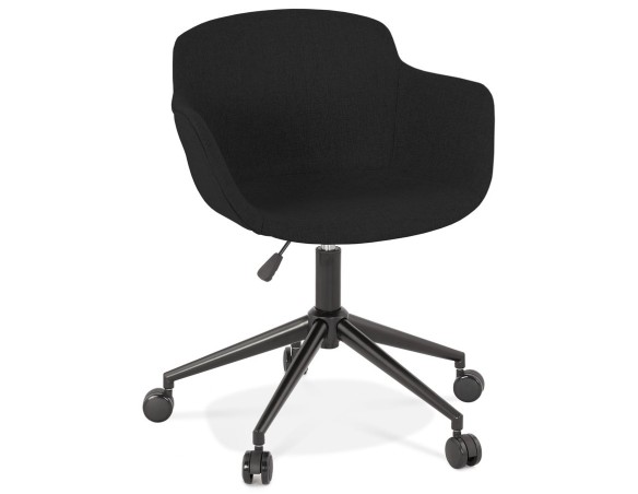 AC03900BLBL 5404028317914 Chaise de bureau CENTURION en tissu noir sur roulettes