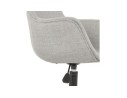 Chaise de bureau CENTURION en tissu gris sur roulettes