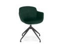 AC03910GEBL 5404028317938 Chaise design avec accoudoirs GRAPIN en velours vert