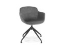 AC03920GRBL 5404028317952 Chaise design avec accoudoirs GRAPIN en velours gris