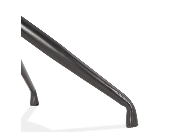 Chaise design avec accoudoirs GRAPIN en velours noir