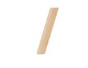 Chaise avec accoudoirs MOUTOU en tissu mouton blanc et pieds en bois naturel