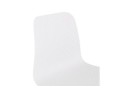 Chaise design de bureau EVORA blanche sur roulettes