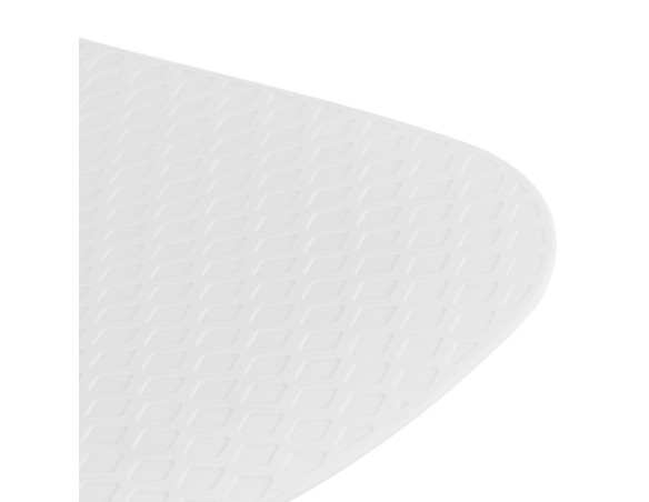 Chaise design de bureau EVORA blanche sur roulettes