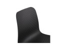 Chaise design de bureau EVORA noire sur roulettes