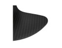 Chaise design de bureau EVORA noire sur roulettes