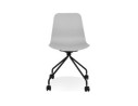 Chaise design de bureau EVORA grise sur roulettes