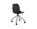 CH05100BLBL 5404028348031 Chaise de bureau NADIA noire sur roulettes