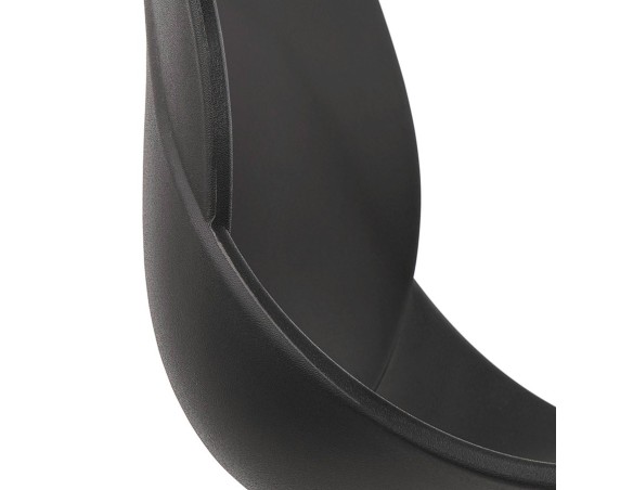 Chaise de bureau NADIA noire sur roulettes