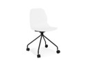 CH05110WHBL 5404028348055 Chaise de bureau NADIA blanche sur roulettes