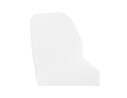 Chaise de bureau NADIA blanche sur roulettes