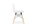 Chaise scandinave TONIC blanche design