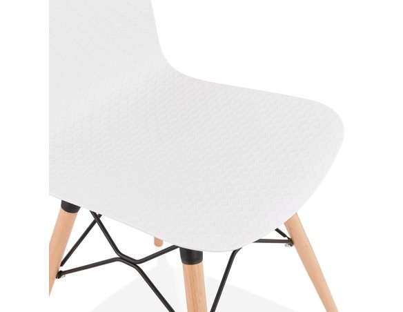 Chaise scandinave TONIC blanche design