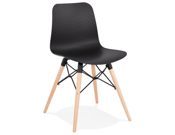CH02120BL 5420072059358 Chaise scandinave TONIC noire design