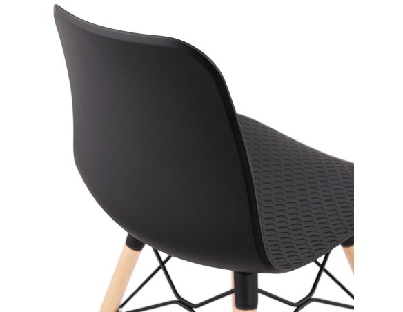 Chaise scandinave TONIC noire design