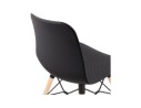 Chaise scandinave TONIC noire design