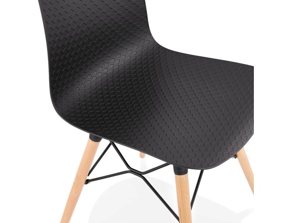 Chaise scandinave TONIC noire design