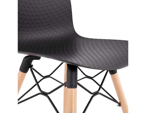 Chaise scandinave TONIC noire design