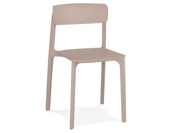 CH05420BE 5404028353035 Chaise intérieur / extérieur TROPICAL en matière plastique beige