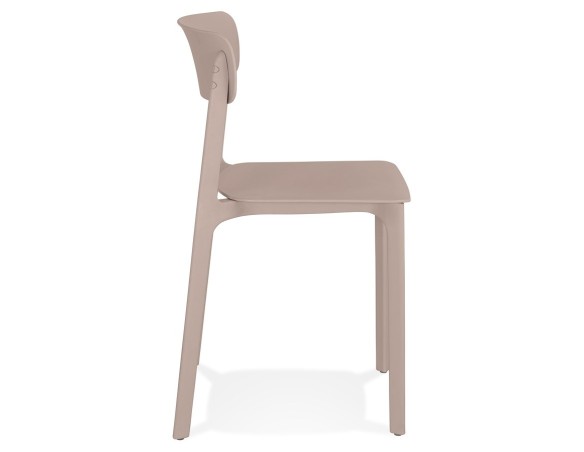 Chaise intérieur / extérieur TROPICAL en matière plastique beige