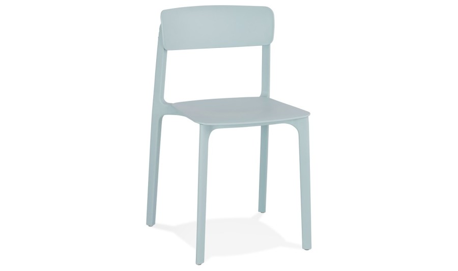 CH03460BU 5420072090924 Chaise intérieur / extérieur empilable TROPICAL en matière plastique bleu pastel CH03460BU 5420072090924 Chaise intérieur / extérieur empilable TROPICAL en matière plastique bleu pastel
