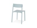 Chaise intérieur / extérieur empilable TROPICAL en matière plastique bleu pastel